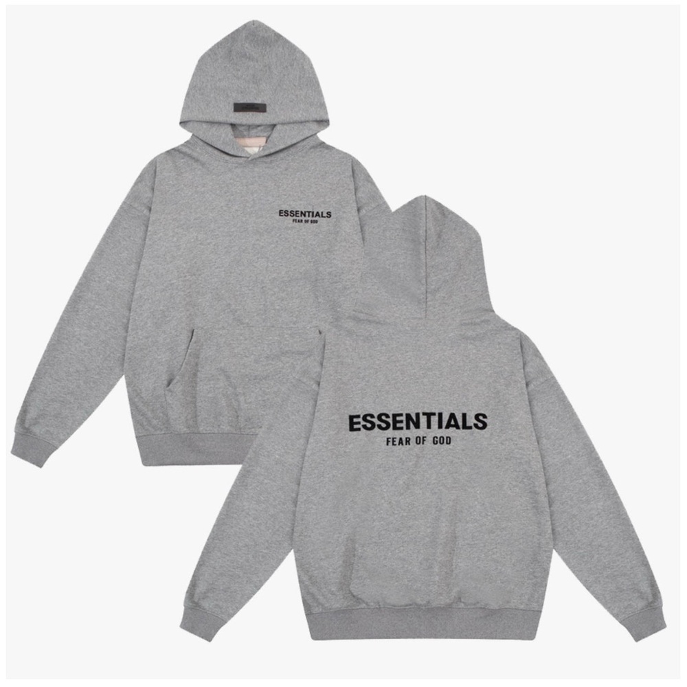Fear of God Essentials Heather Gray Hoodie